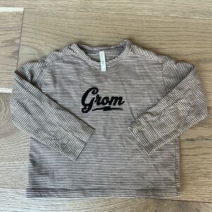 Rylee and cru toddler striped ‘grom’ tshirt